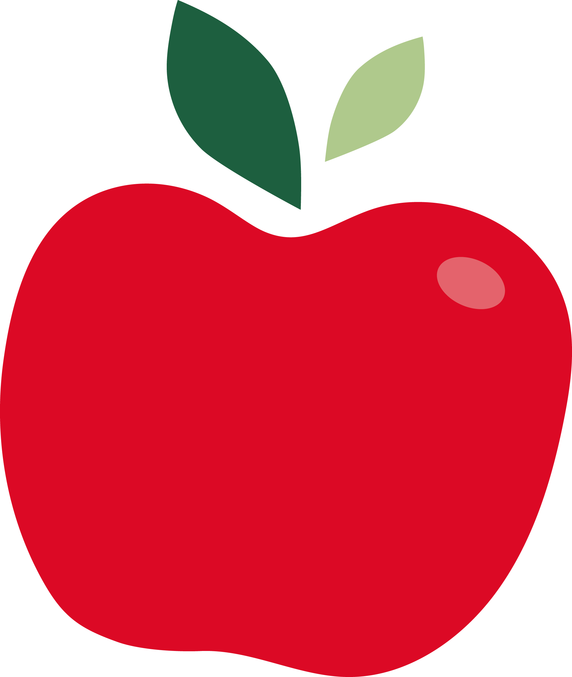 Pomme rouge stylisée avec feuilles vertes, logo Ferme Pellausy producteur local à villemur-sur-tarn